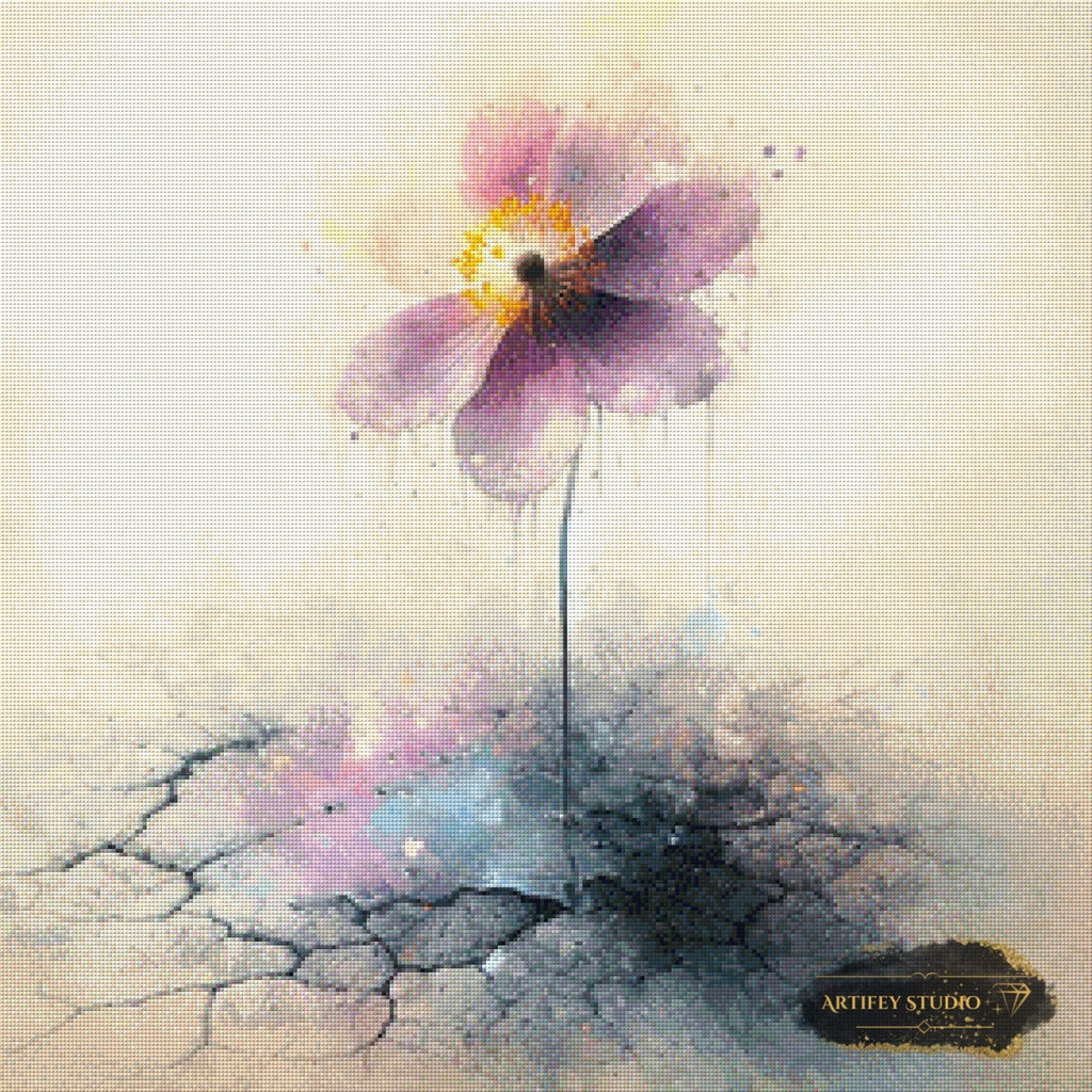 The last Flower by MAD 70x70 mit 130 Farben Artifey Studio