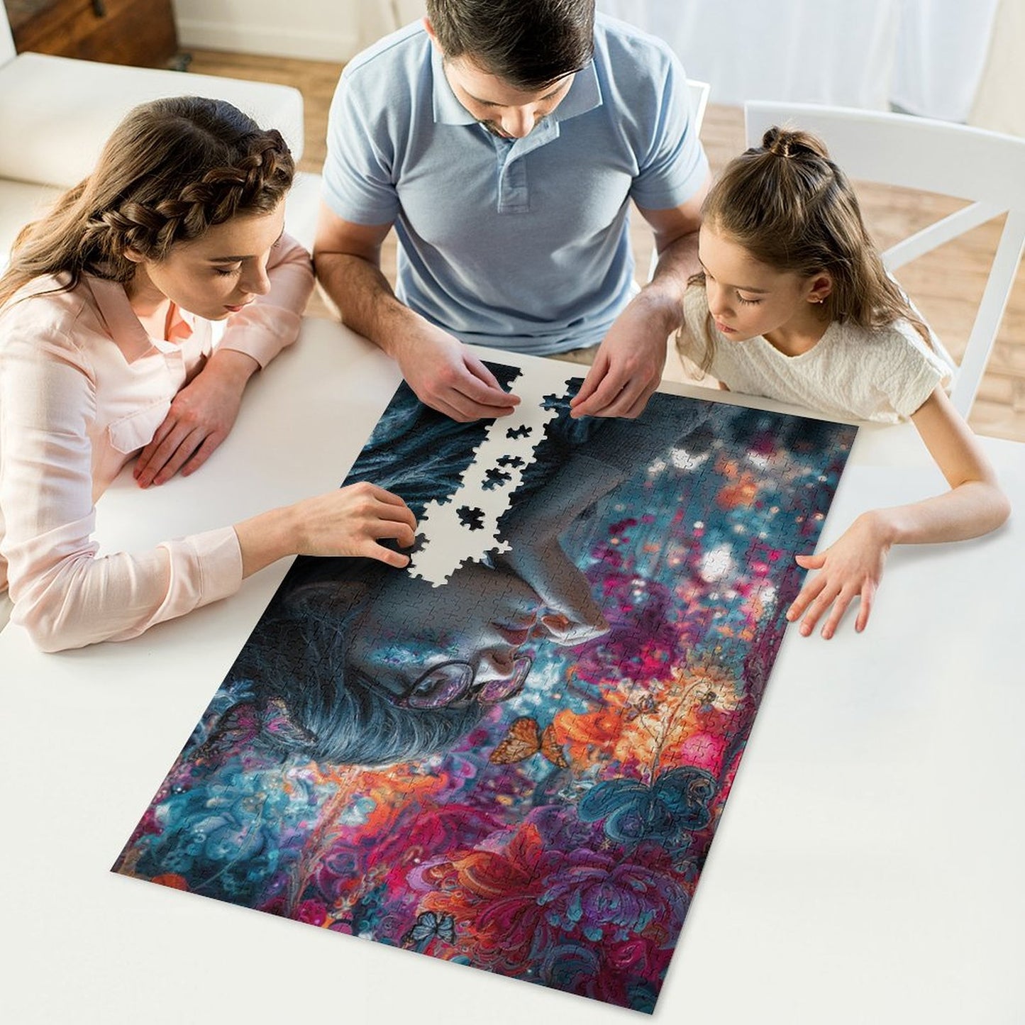 Power of imagination by Mirael 1000-Piece Wooden Jigsaw Puzzles (Vertical) 