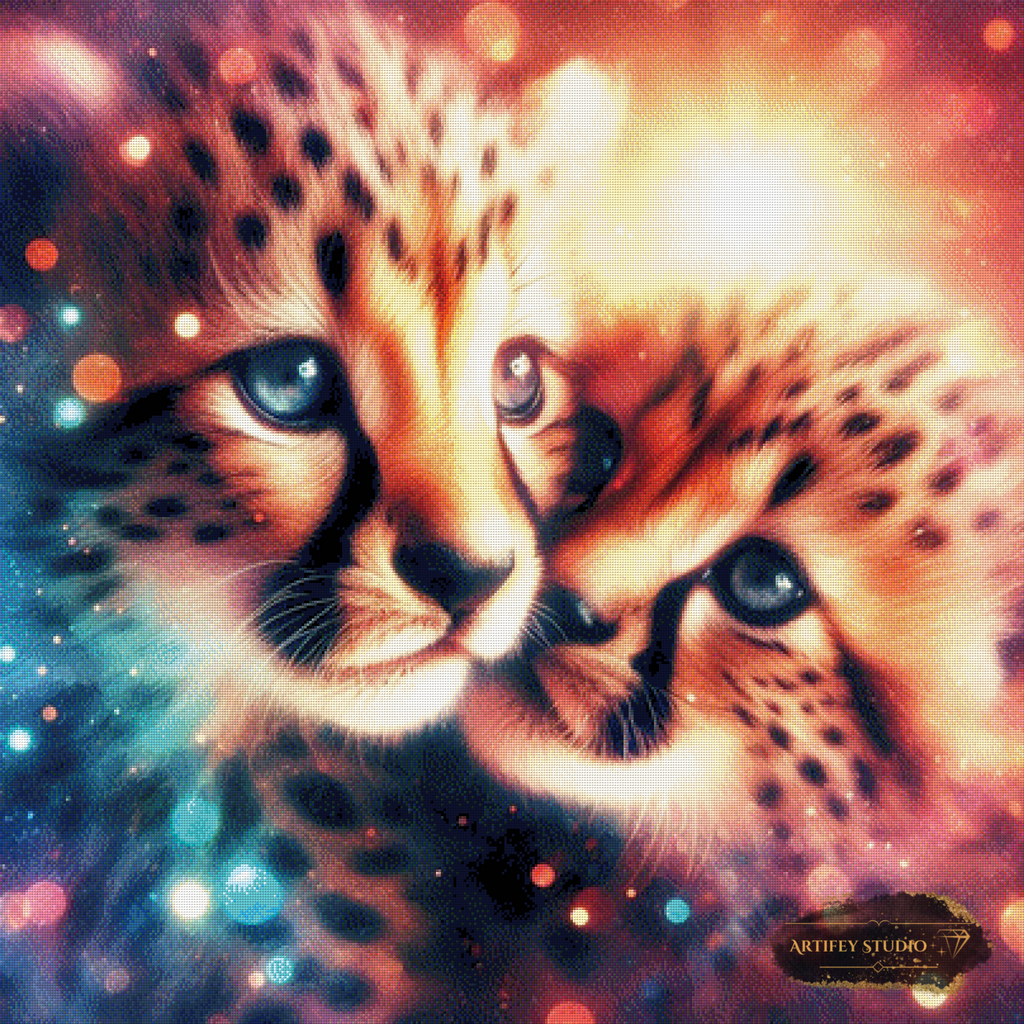 Chico und Raja 100x100 mit 300 Farben