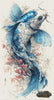 Aquatic Bloom I by Mirael 70x130 mit 150 Farben Artifey Studio
