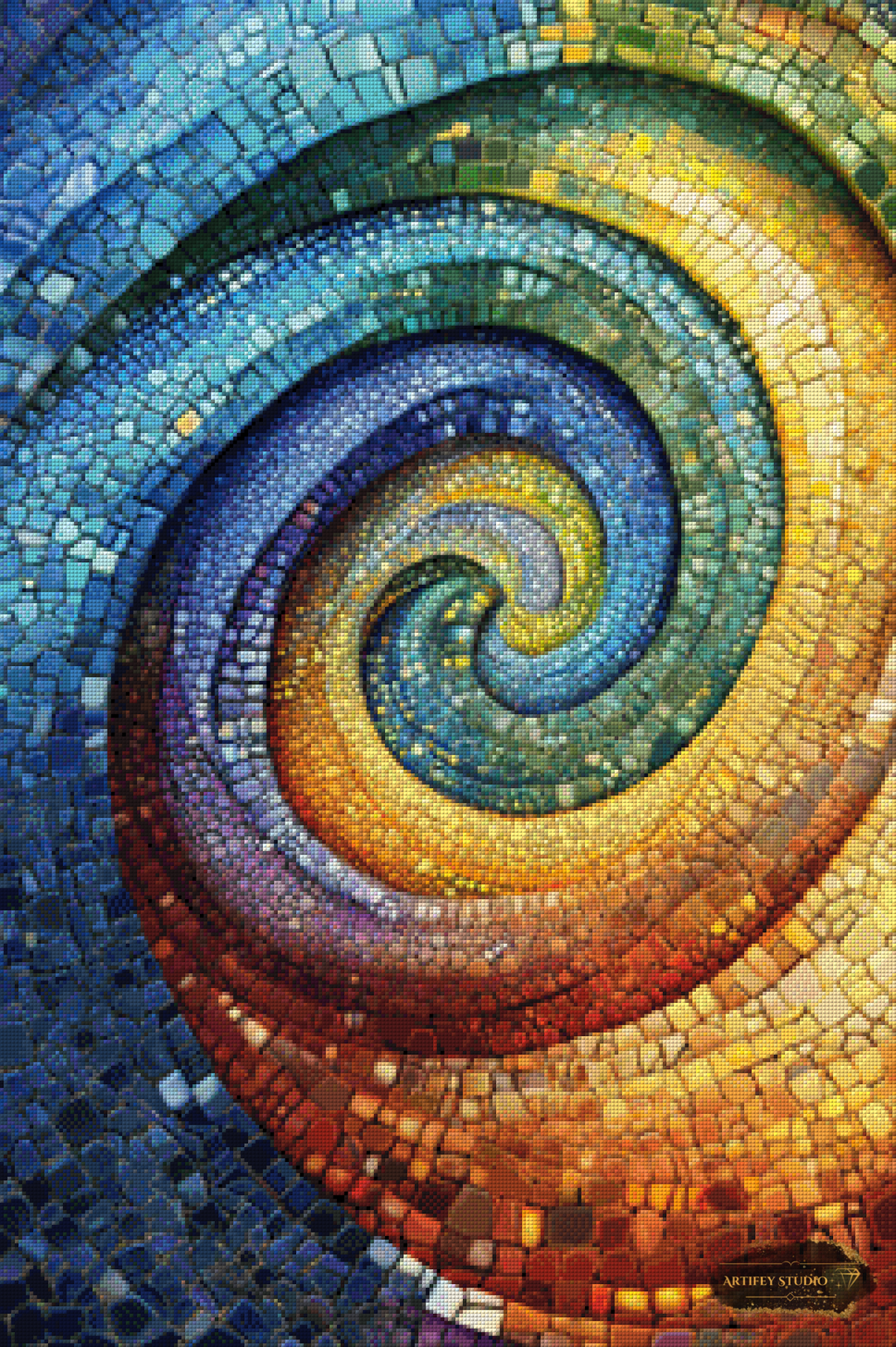 Mosaikzauber by Pixxchicks 60x90 mit 300 Farben