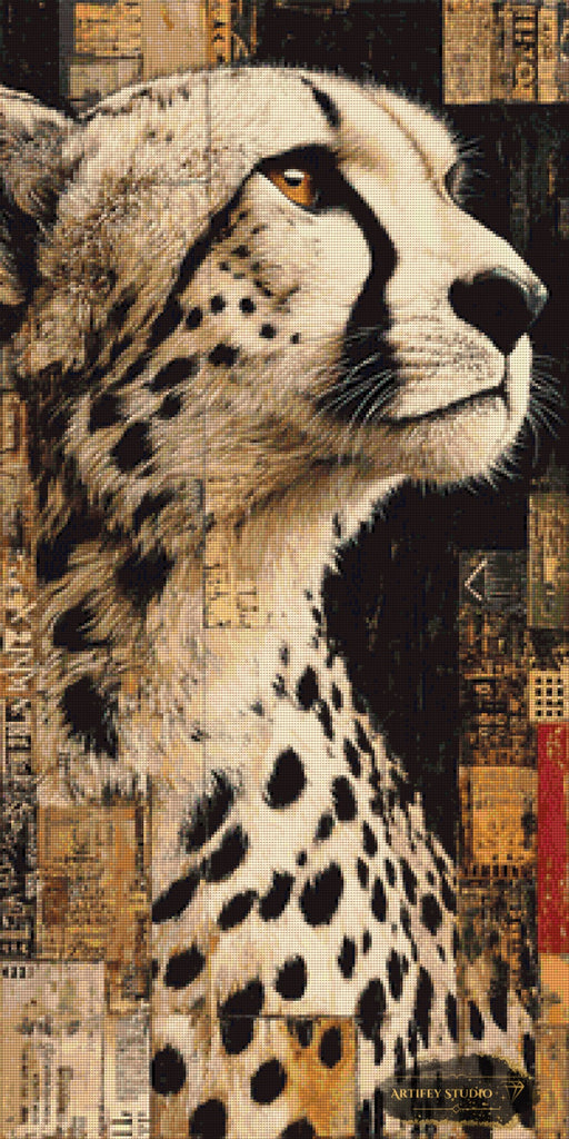 Whisper of the Cheetah by Morrigan 50x100 mit 95 Farben - Artifey Studio