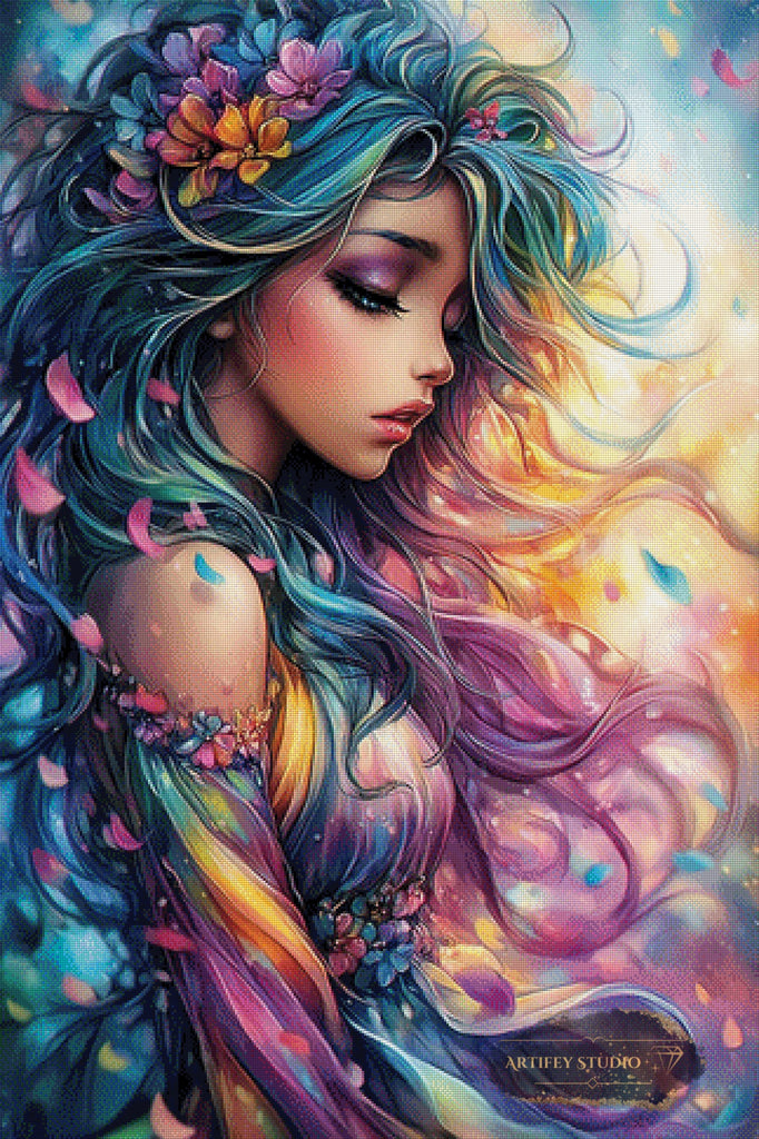 Fading Memory by Mirael 80x120 mit 360 Farben - Artifey Studio