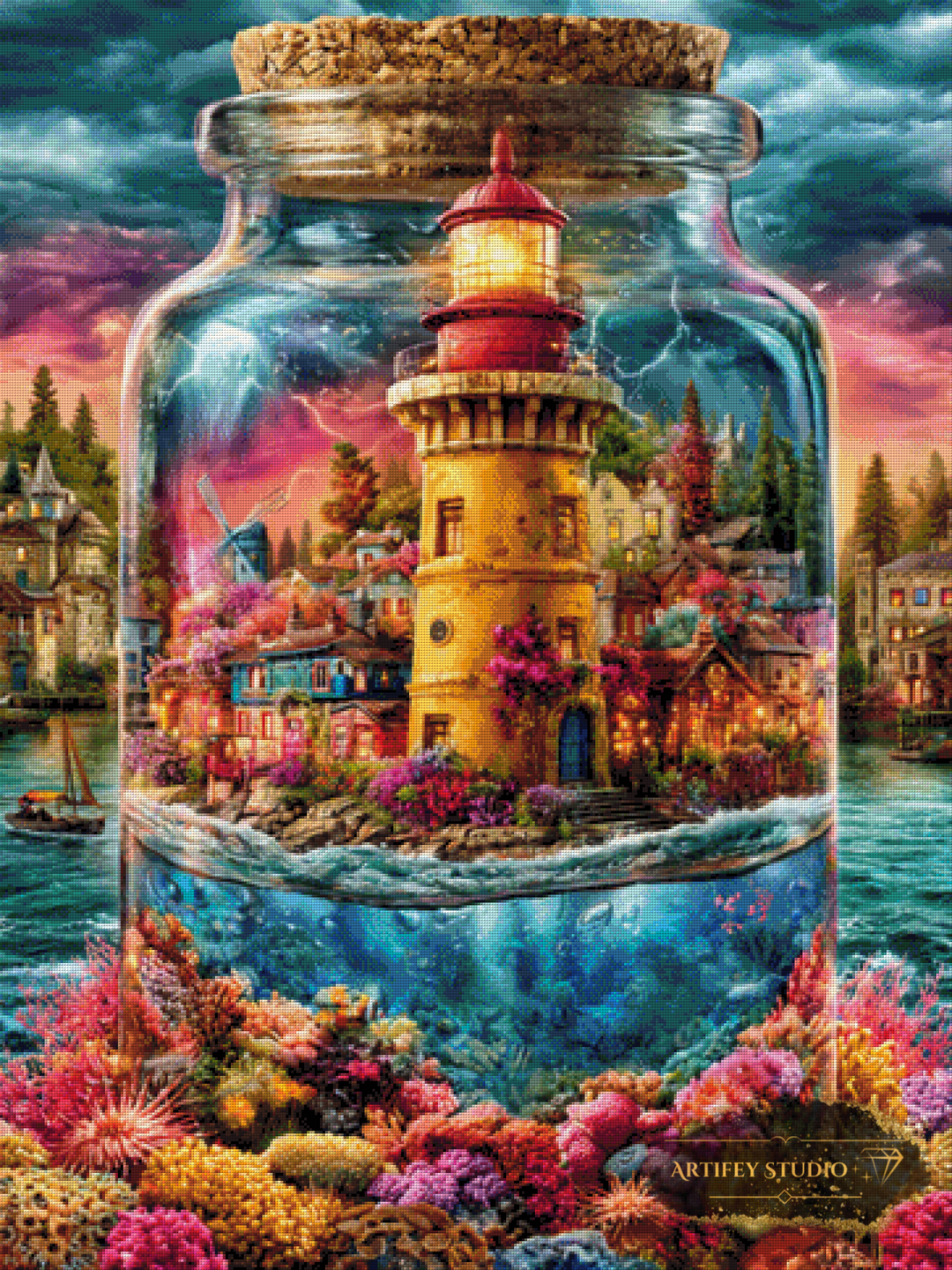 Ocean Memories by Morrigan 90x120 mit 390 Farben
