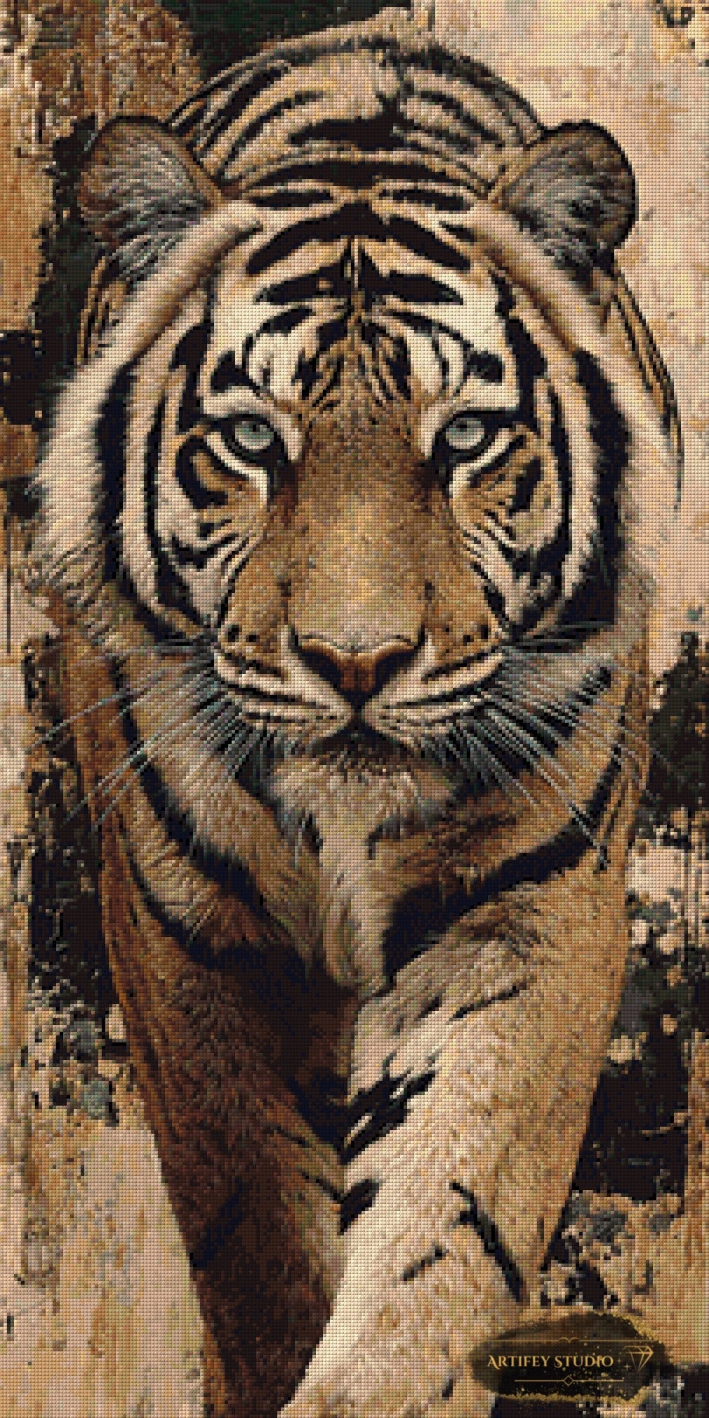 Whisper of the Tiger by Morrigan 50x100 mit 80 Farben Artifey Studio