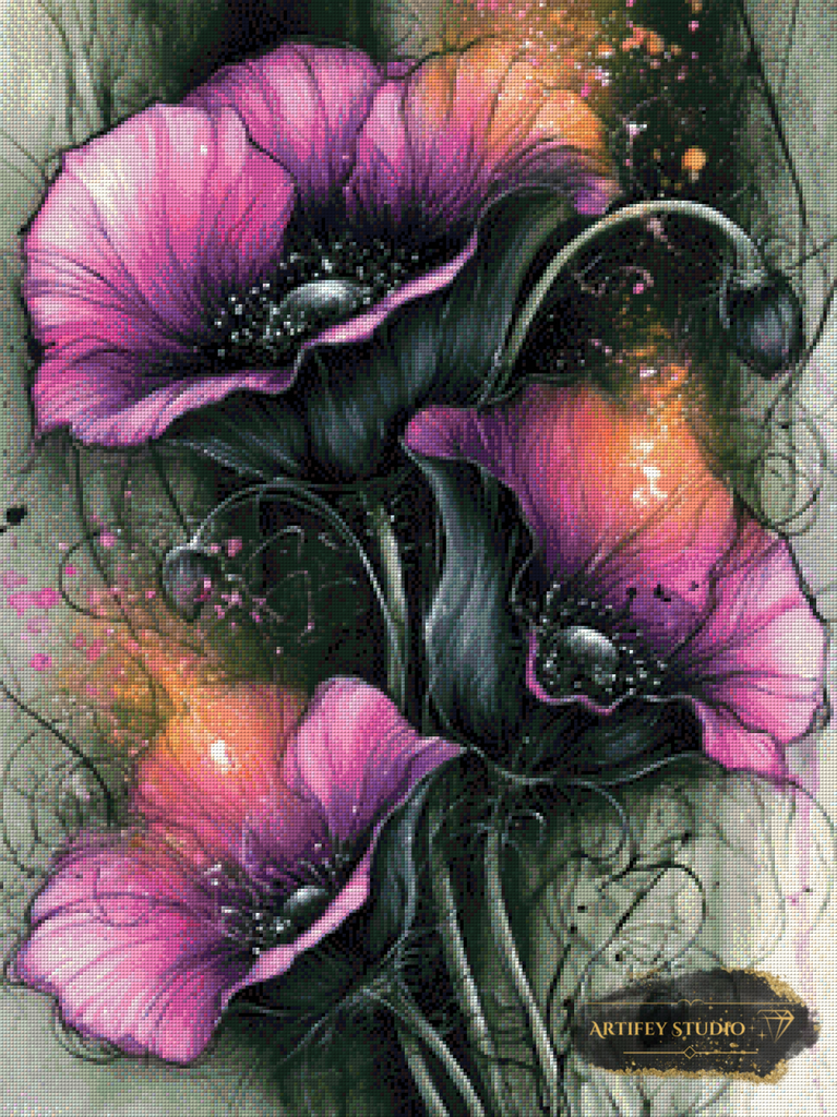 Astral Bloom by Skyler 60x80 with 160 colors