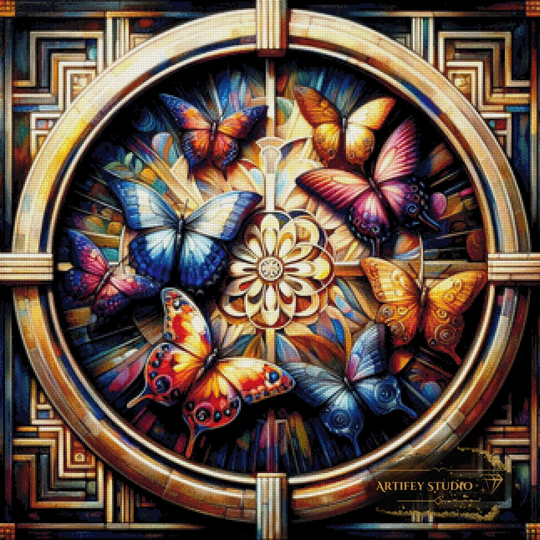 Das Schmetterlings-Orakel by Pixxchicks 80x80 mit 330 Farben Artifey Studio
