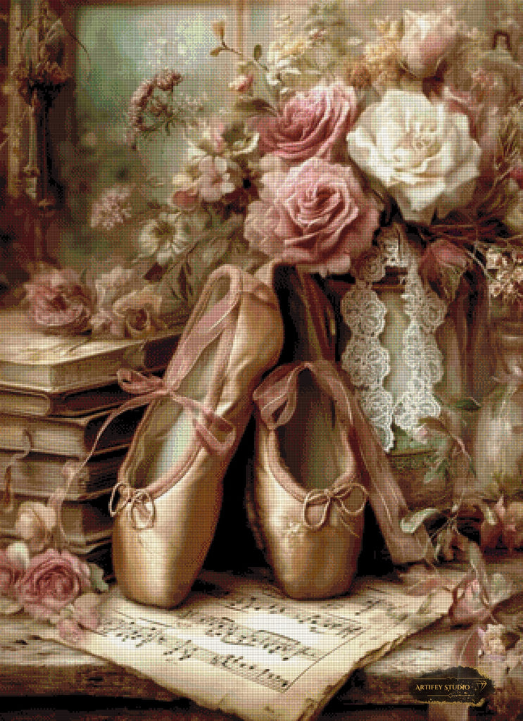 Die stille Pirouette by LaViie 80x110 mit 120 Farben - Artifey Studio