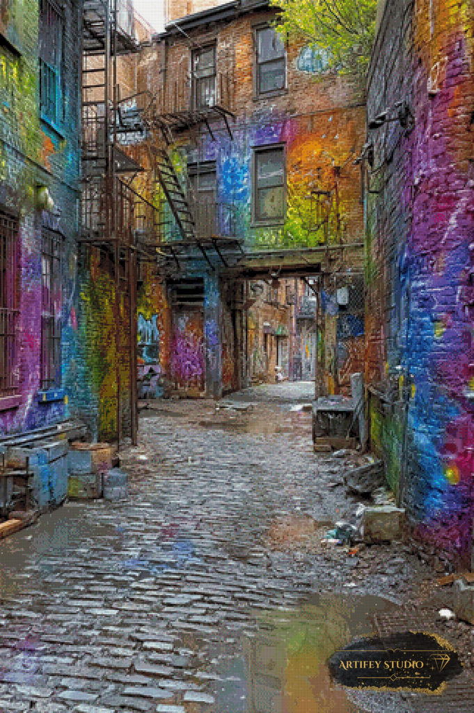 Forgotten Alley by Morrigan 80x120 mit 260 Farben