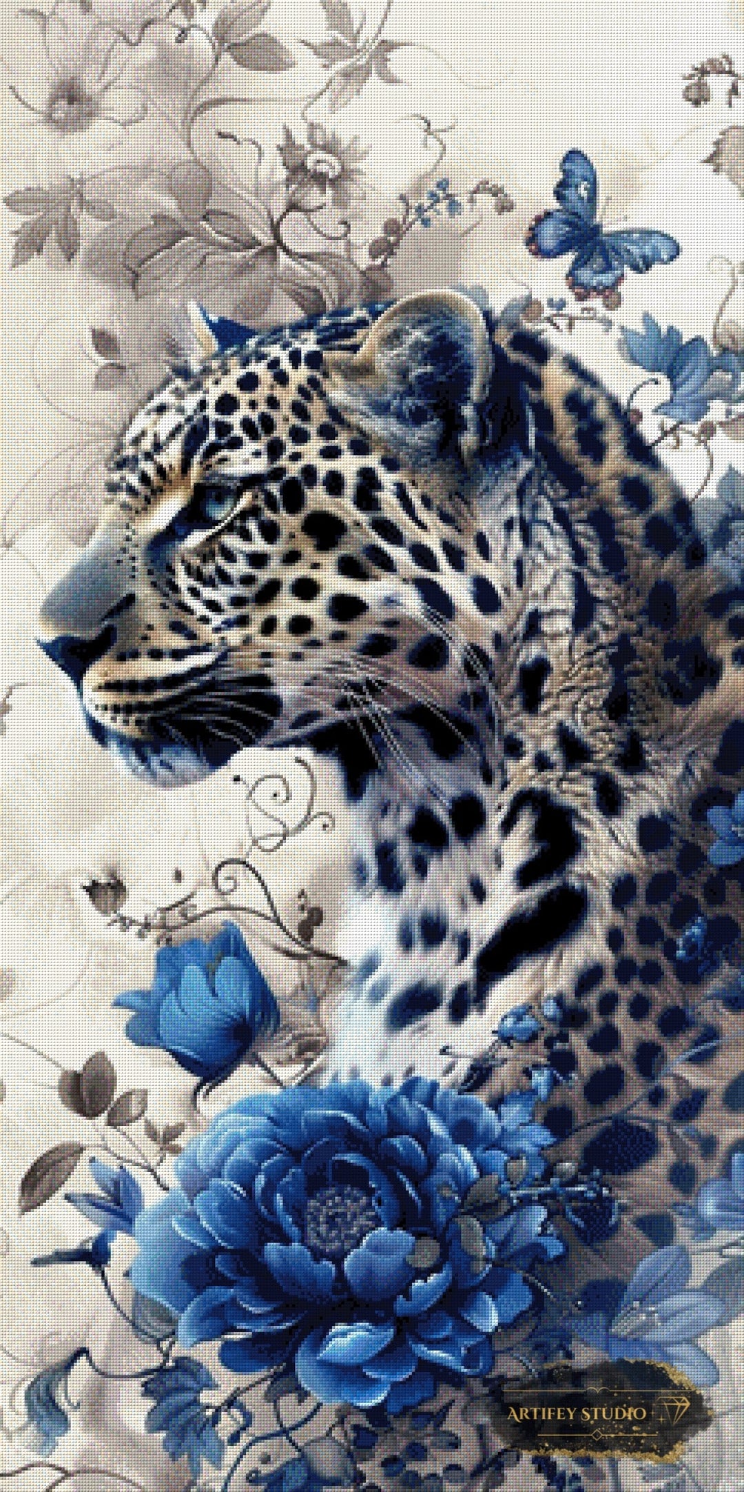 Bluepard by Artifey 60x120 mit 135 Farben Artifey Studio