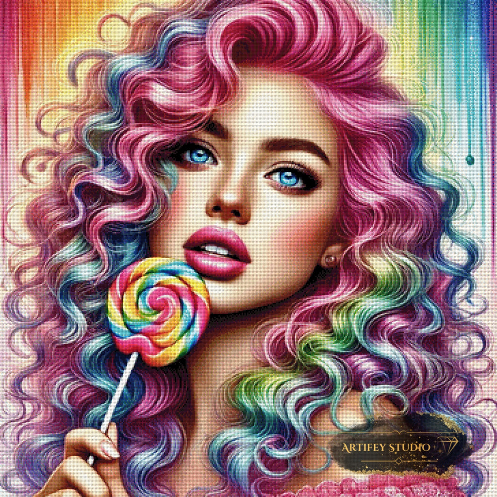 Lollipop Lady de Artifey 90x90 con 390 colores