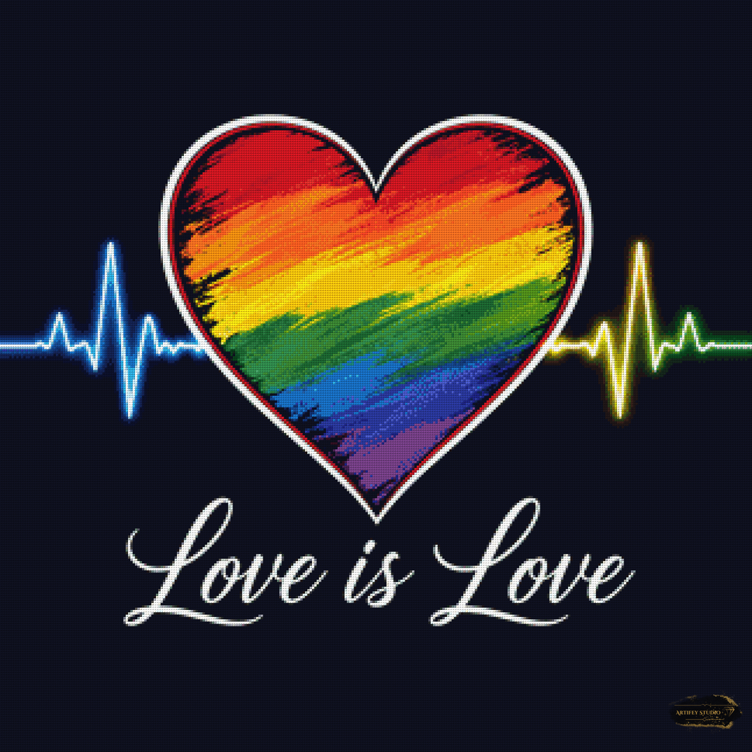 Liebe by Pixxchicks 80x80 mit 120 Farben