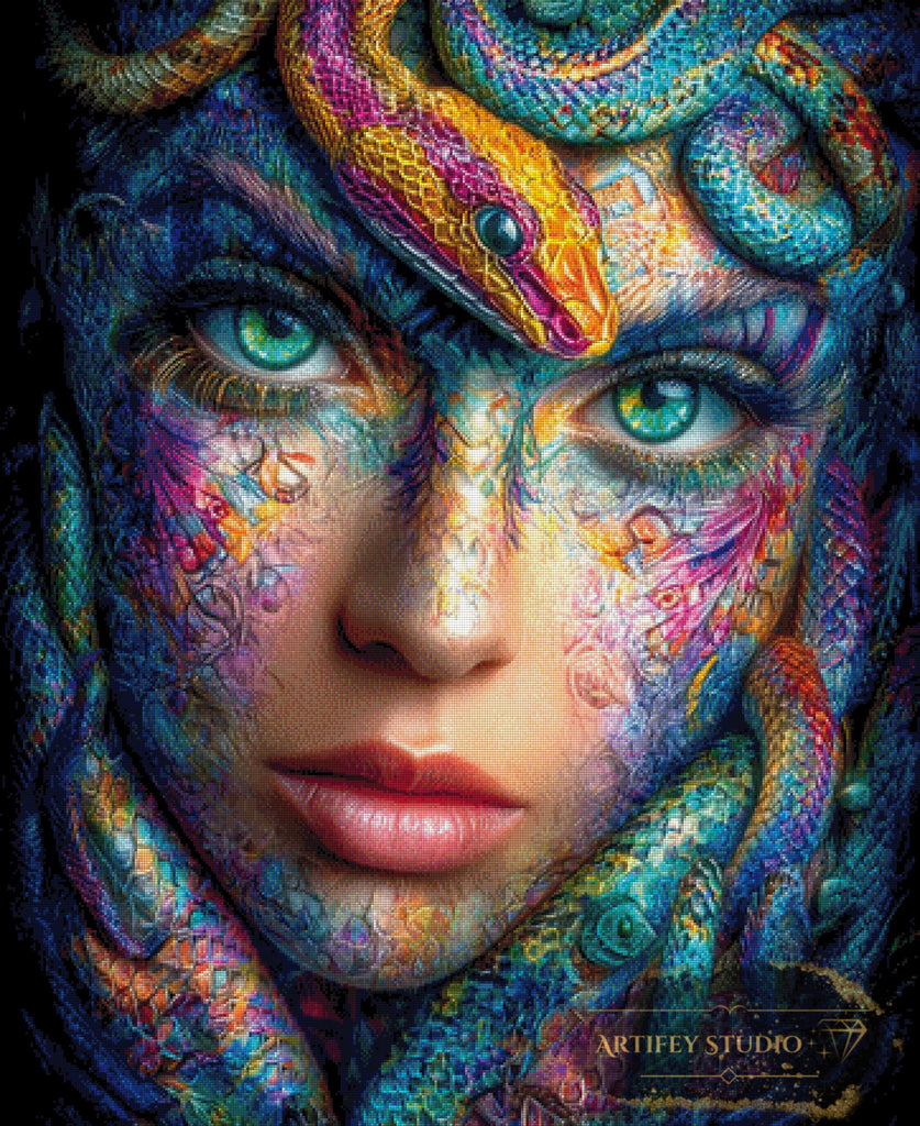 Lamia by Morrigan 90x110 mit 400 Farben - Artifey Studio
