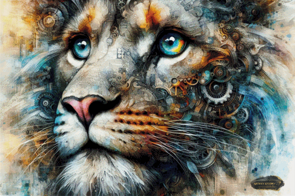 Augen der Evolution by MAD 120x80 mit 250 Farben