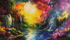 Fantasy Landscape by Morrigan 140x80 mit 350 Farben - Artifey Studio