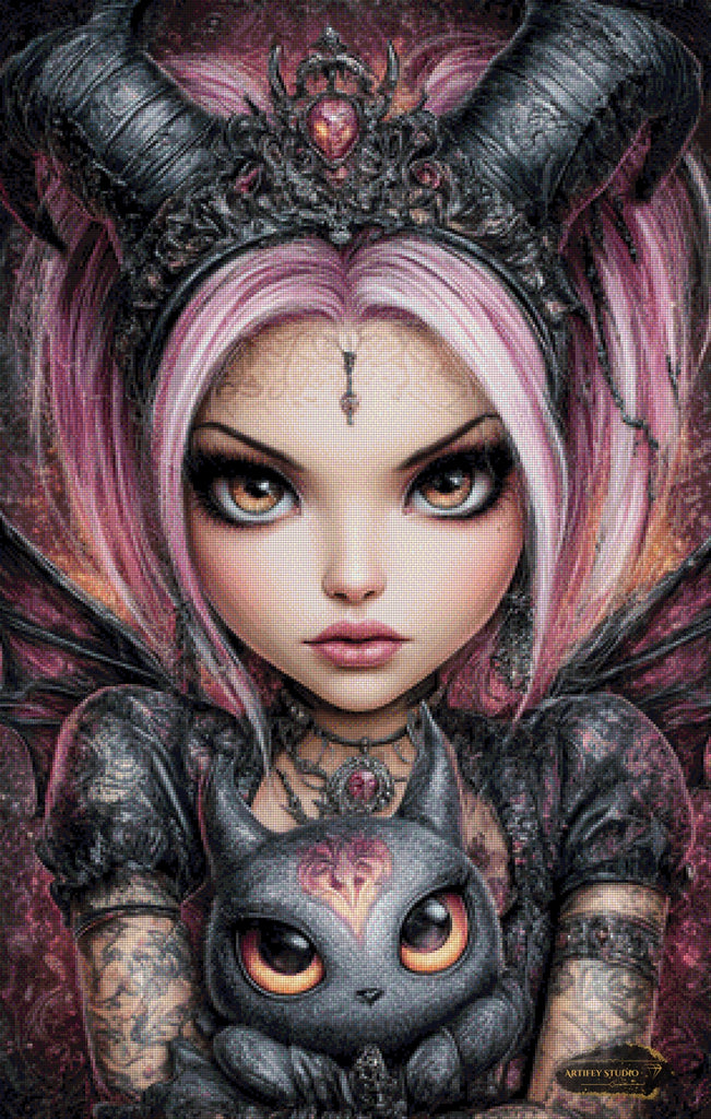 Mystica by Kaida 70x110 mit 130 Farben - Artifey Studio