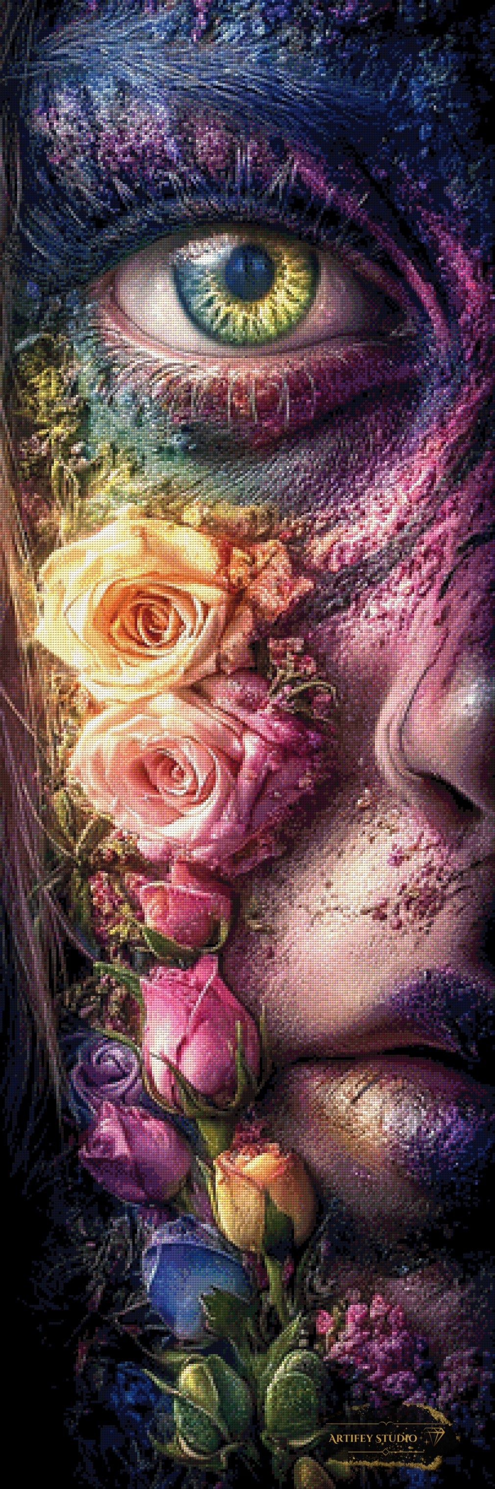 Metamorphose II by Morrsky 50x150 mit 270 Farben - Artifey Studio