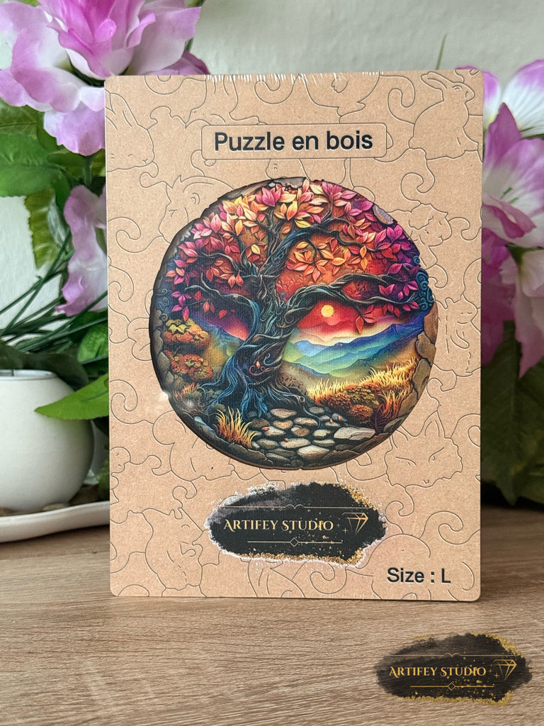 Holzpuzzle- Baum - Artifey Studio