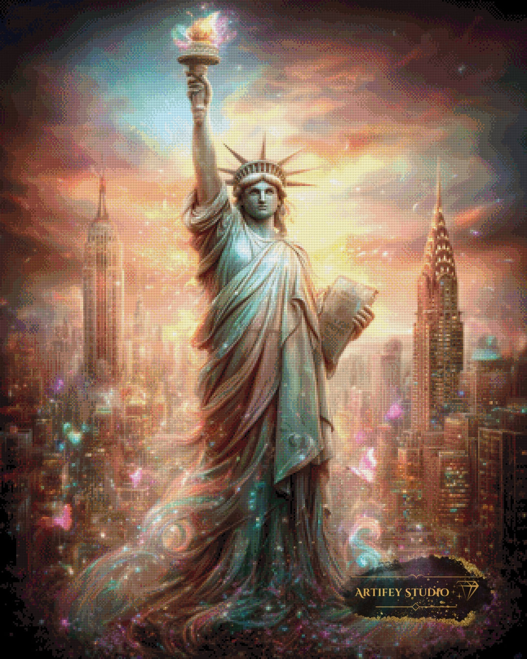 Spirit of the City by LaViie 80x100 mit 220 Farben - Artifey Studio