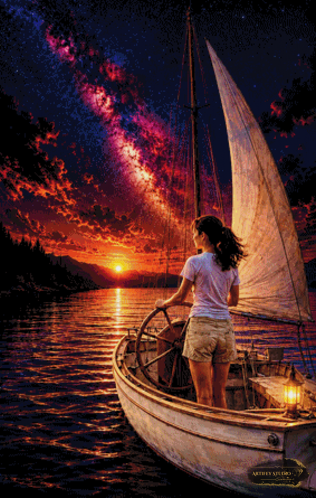 Sternenreise by Daye 70x110 mit 190 Farben