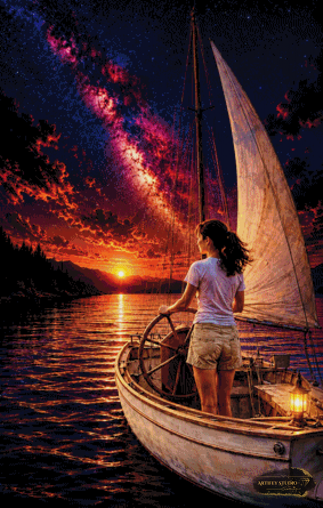 Sternenreise by Daye 70x110 mit 190 Farben