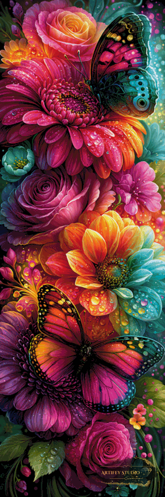 Paradies der Blüten by Artifey 60x180 mit 350 Farben