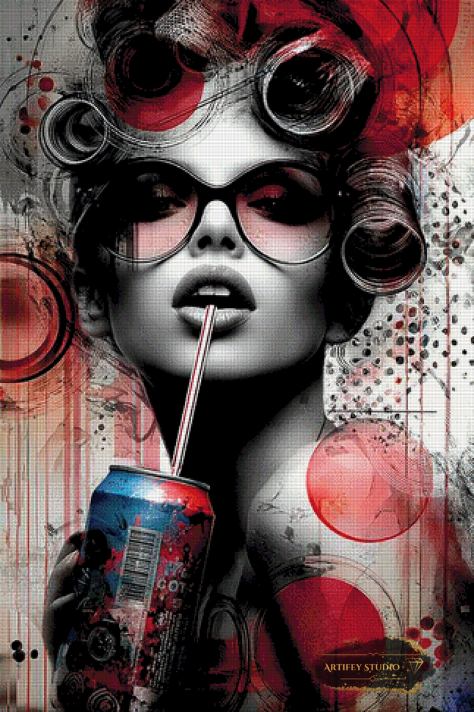 Pop Art Soda by Mirael 80x120 mit 220 Farben