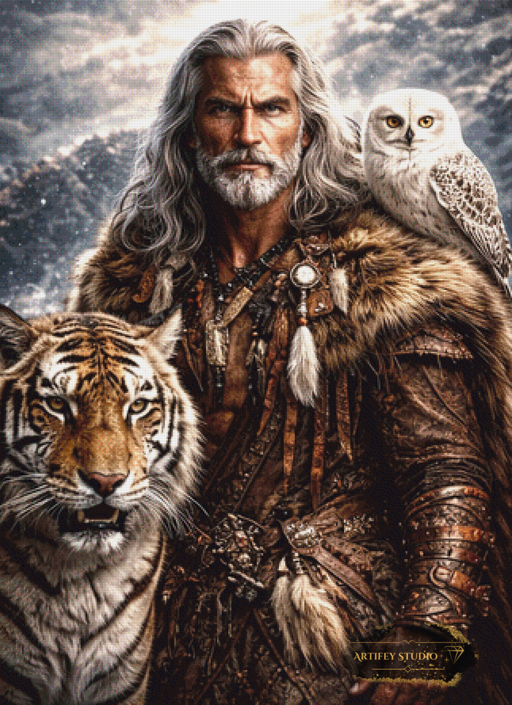 Der Herr der Wildnis by Daye 80x110 mit 135 Farben