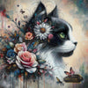 Blumen Miezi by Lexxa 80x80 mit 180 Farben - Artifey Studio