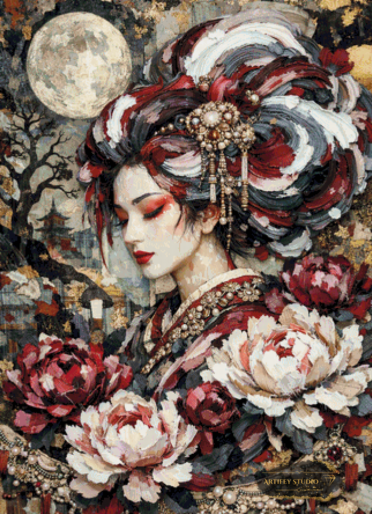 Der Traum der Geisha by Pixxchicks 80x110 mit 170 Farben