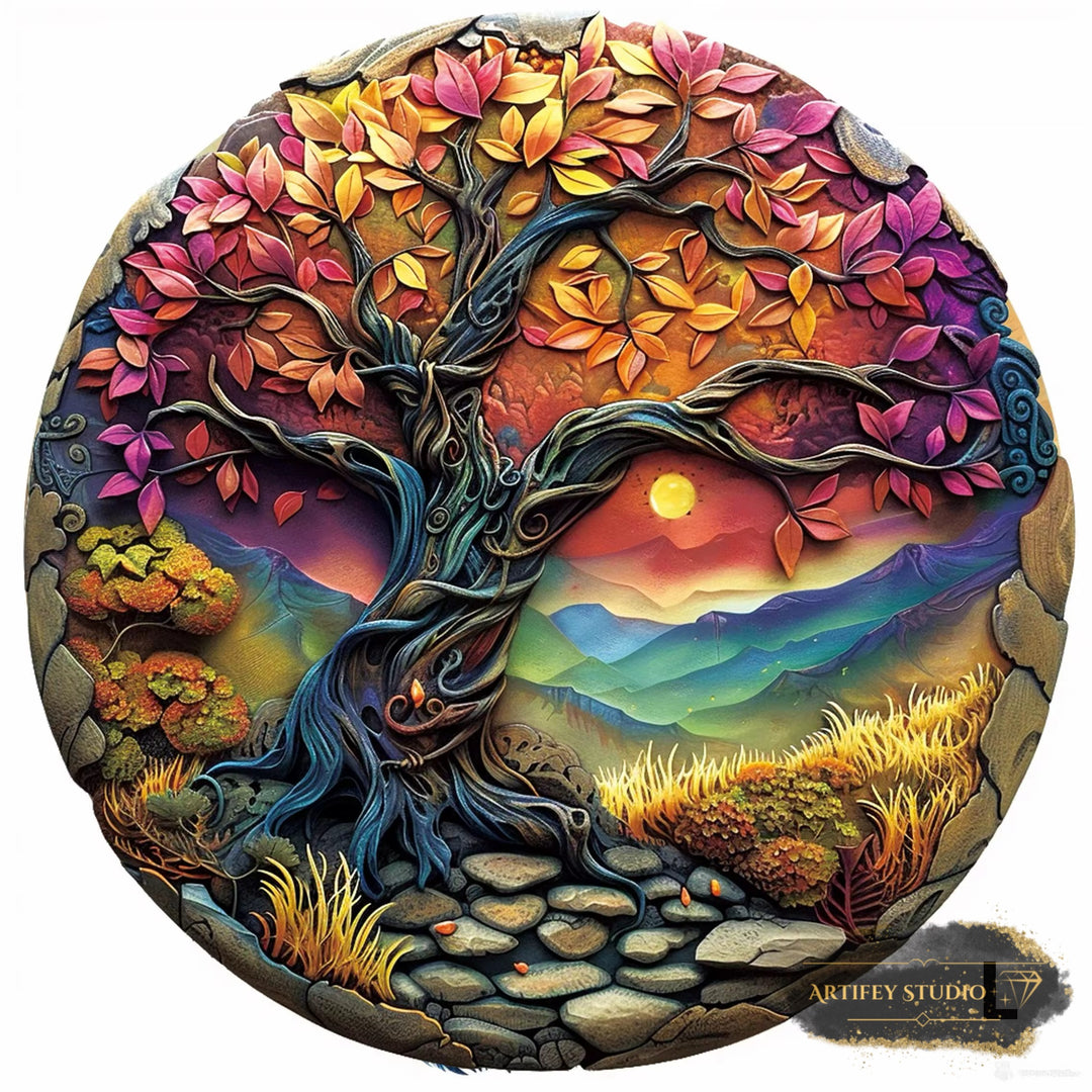 Holzpuzzle- Baum - Artifey Studio