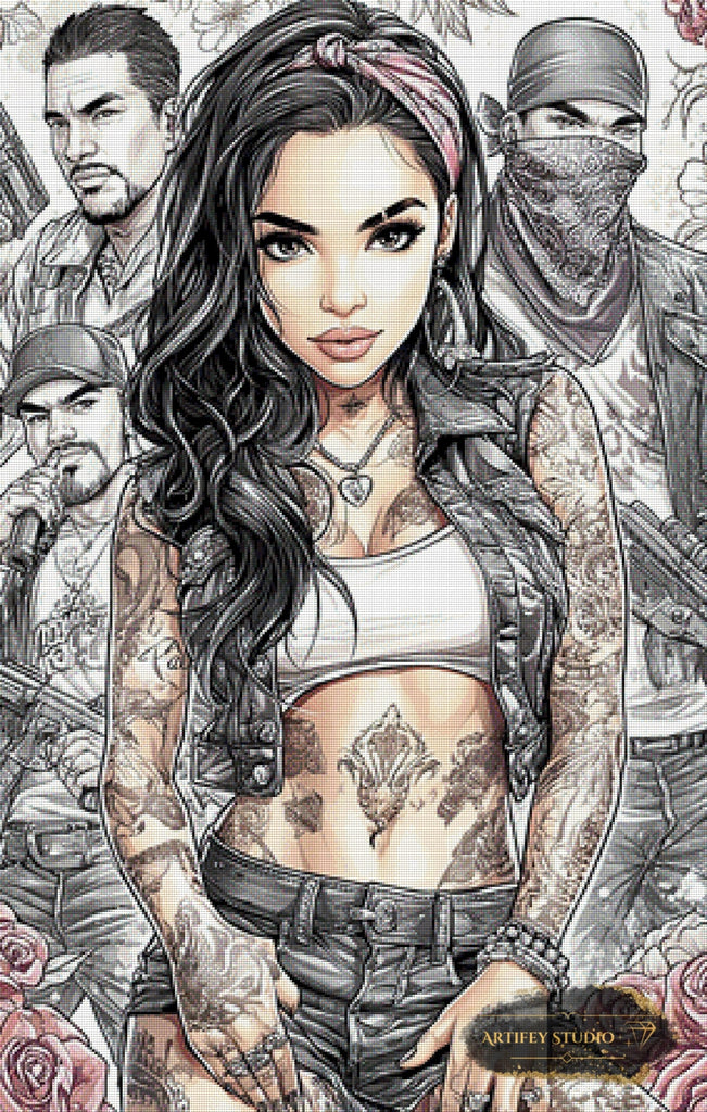 Gangster Paradise by Lexxa 70x110 mit 105 Farben Artifey Studio