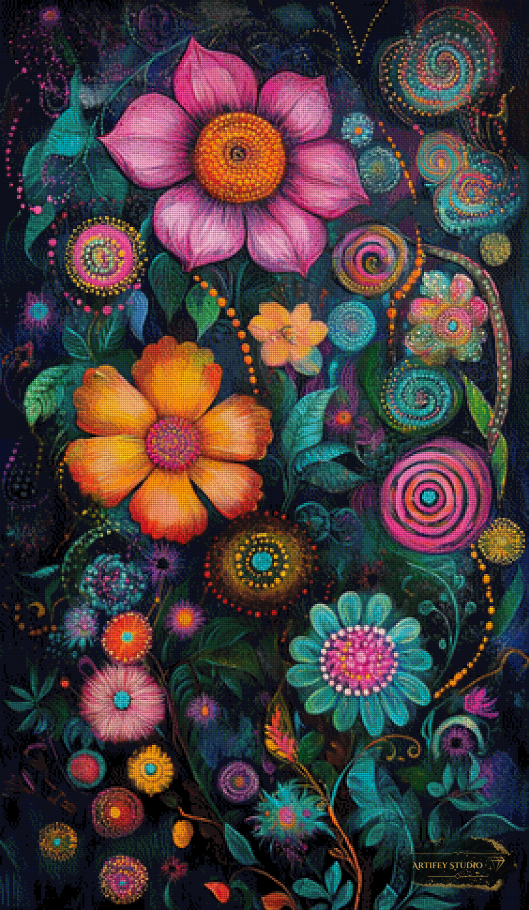 Neon-Garten by Pixxchicks 70x120 mit 310 Farben