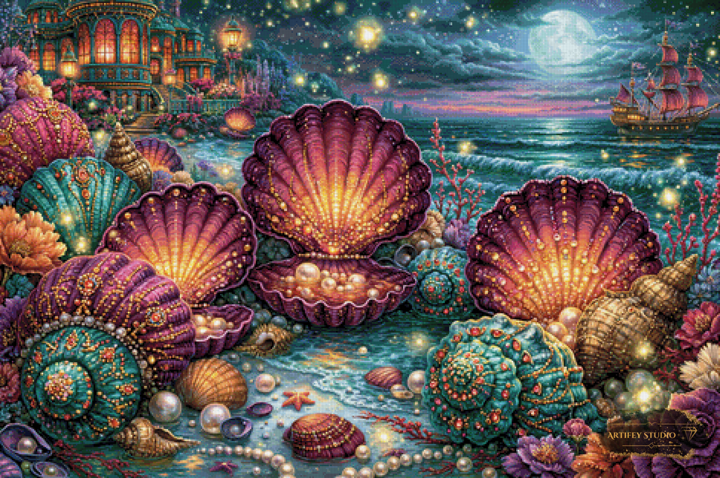 The Pearl Paradise by Mirael 120x80 mit 350 Farben