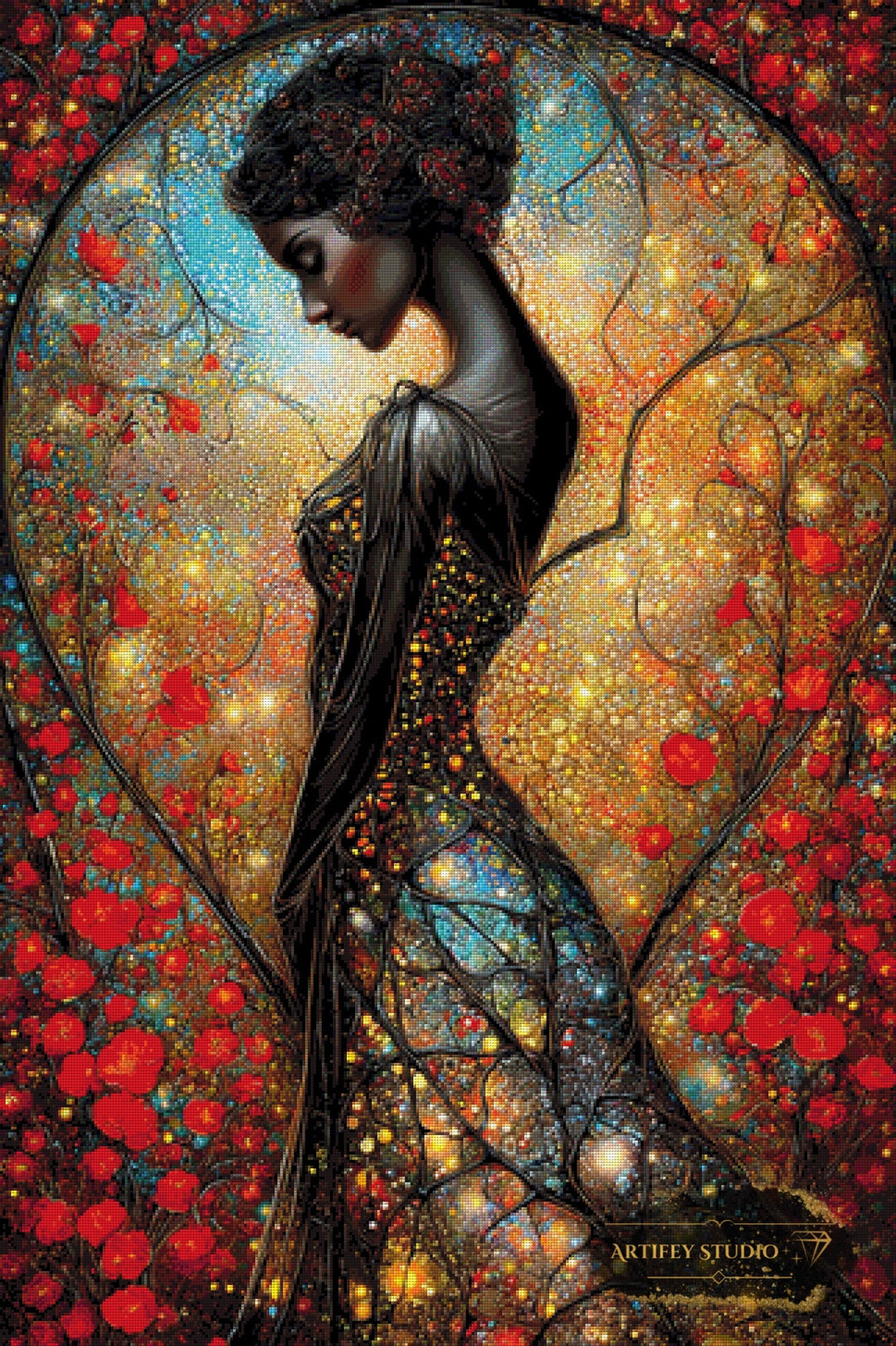 Mental Reflection by Morrigan 80x120 mit 280 Farben Artifey Studio