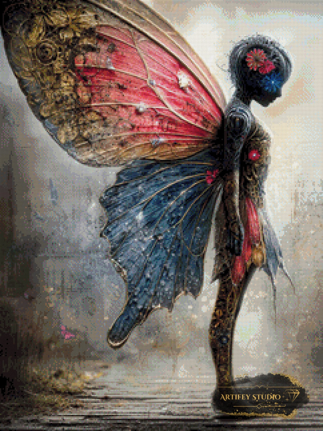 Cyber Wings by Skyler 60x80 mit 170 Farben Artifey Studio