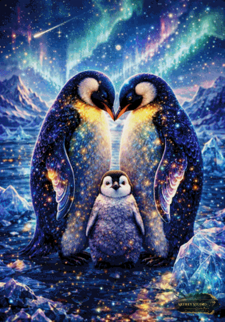 Polarfamilie by Daye 70x100 mit 240 Farben