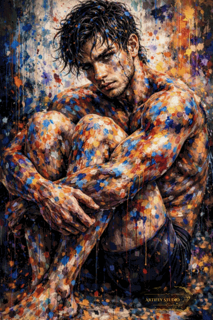 Explosion de colores de Daye 80x120 con 240 colores