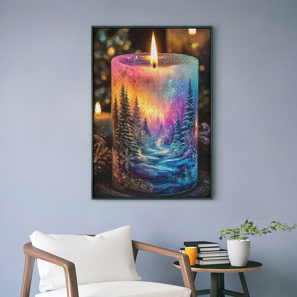 Winter Candle by Morrigan Jigsaw Puzzles Artifey Studio