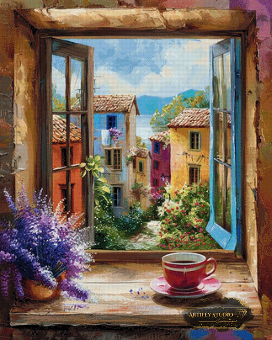 Caffé con Vista by Mirael 80x100 mit 290 Farben