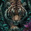 Tiger of Eternal Night by Lexxa 90x90 mit 150 Farben