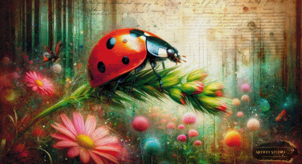 Ladybug´s Vintage Dream by MAD 110x60 mit 320 Farben Artifey Studio