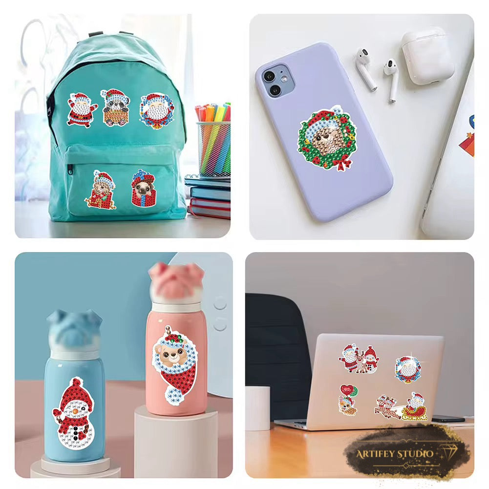 Weihnachtssticker (Aufkleber) Set - Artifey Studio