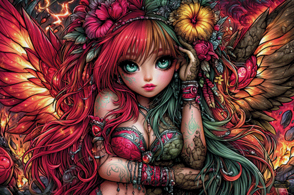 Angel of Elements by Lexxa 120x80 mit 310 Farben