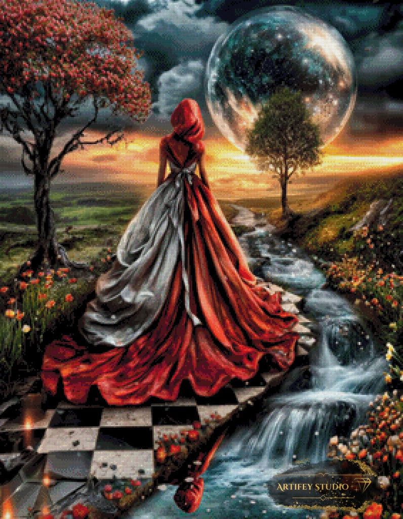 At the end of... by Mirael 70x90 mit 250 Farben - Artifey Studio
