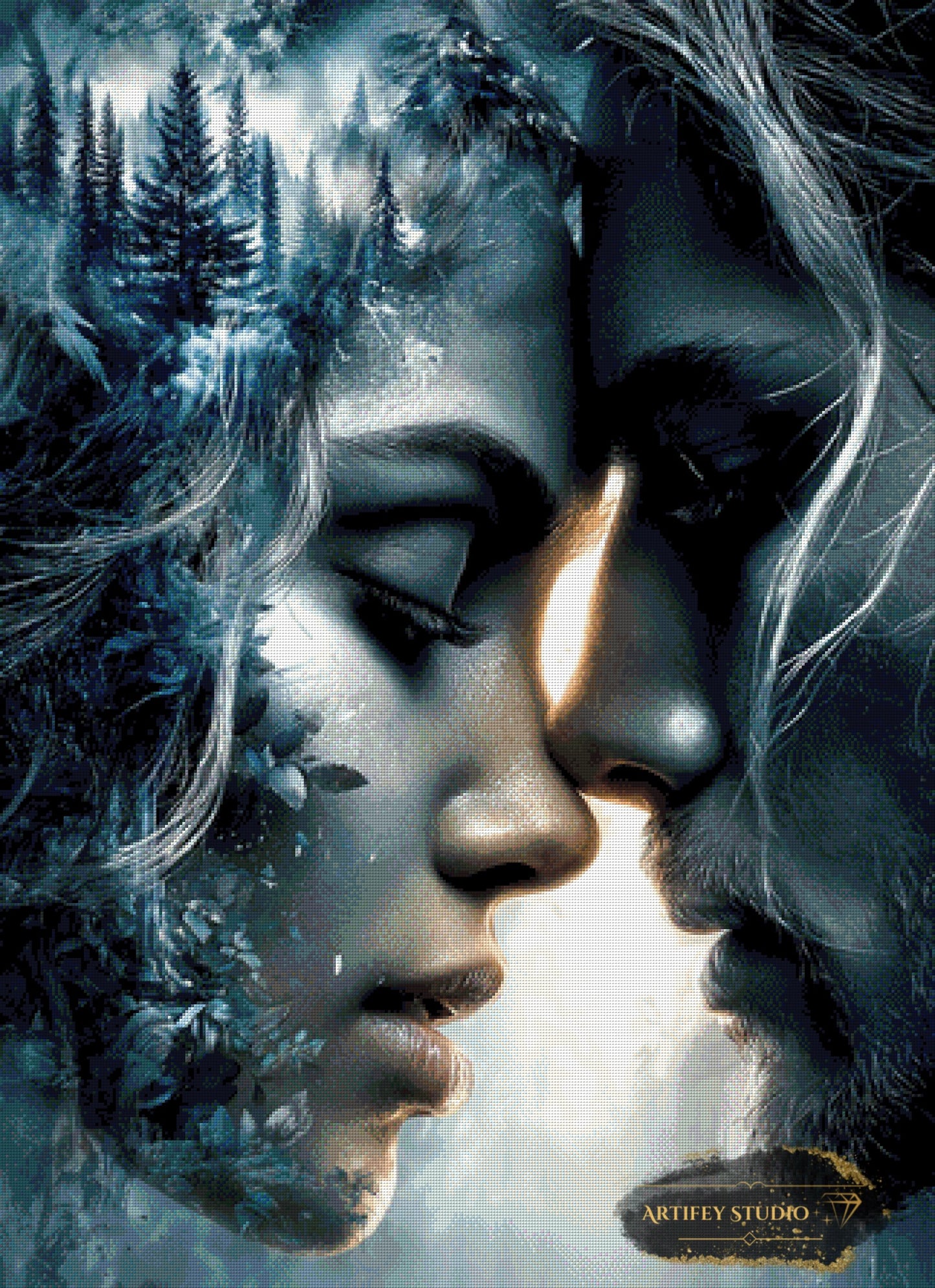 Echo der Herzen by Mirael 80x110 mit 130 Farben