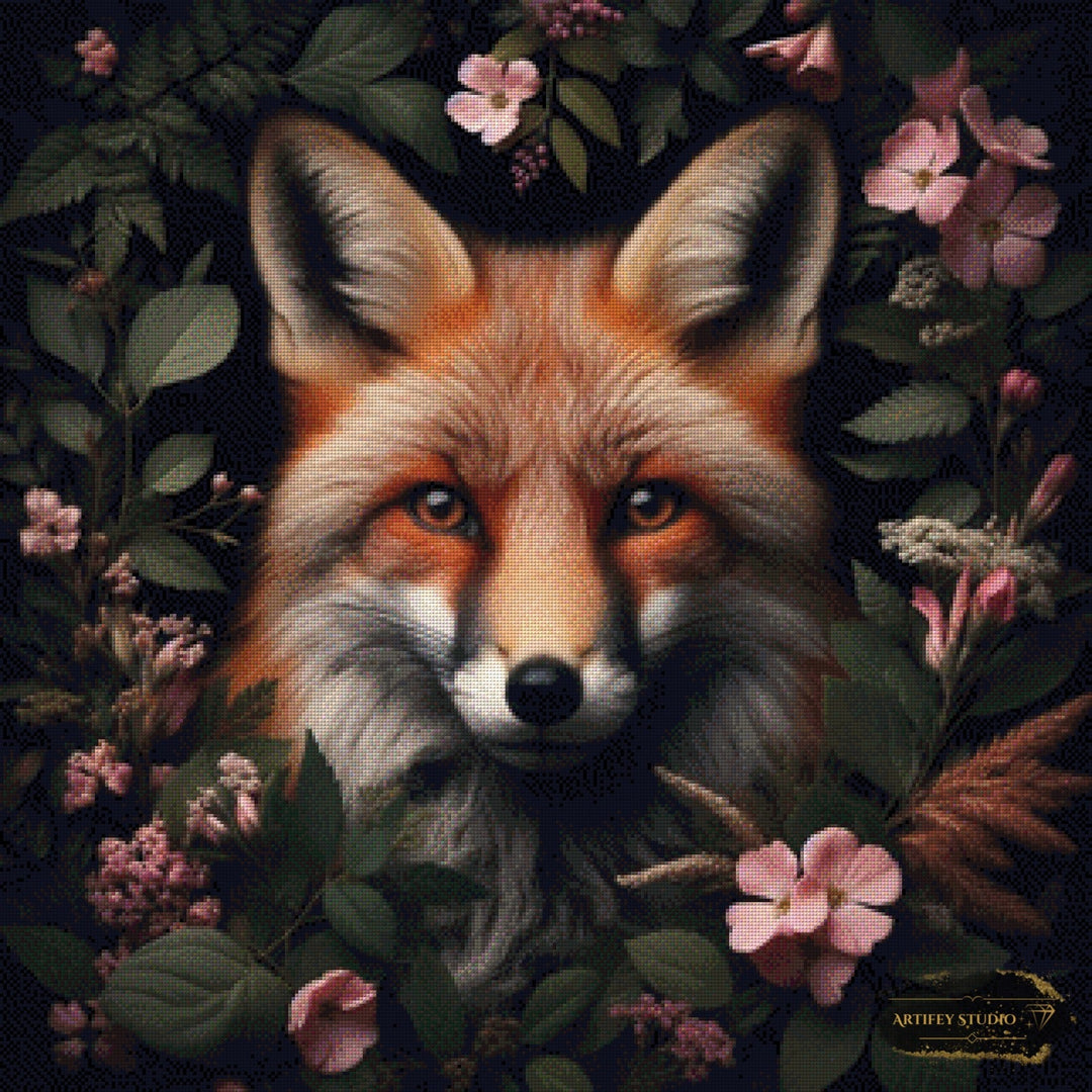 Der Waldfuchs by Diynamite 80x80 mit 140 Farben Artifey Studio