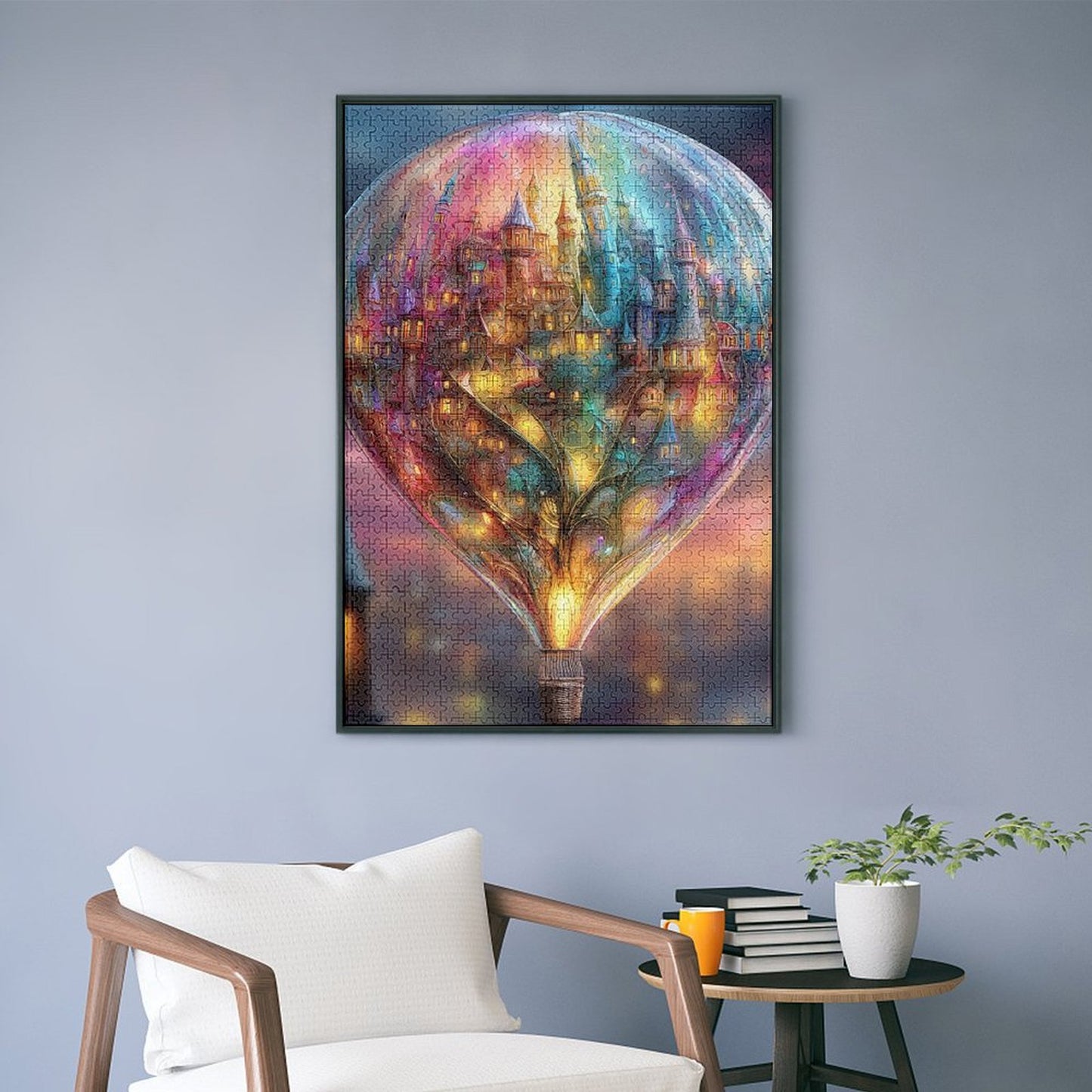 Inside the Wonders by Skyler 1000-Piece Wooden Jigsaw Puzzles (Vertical)