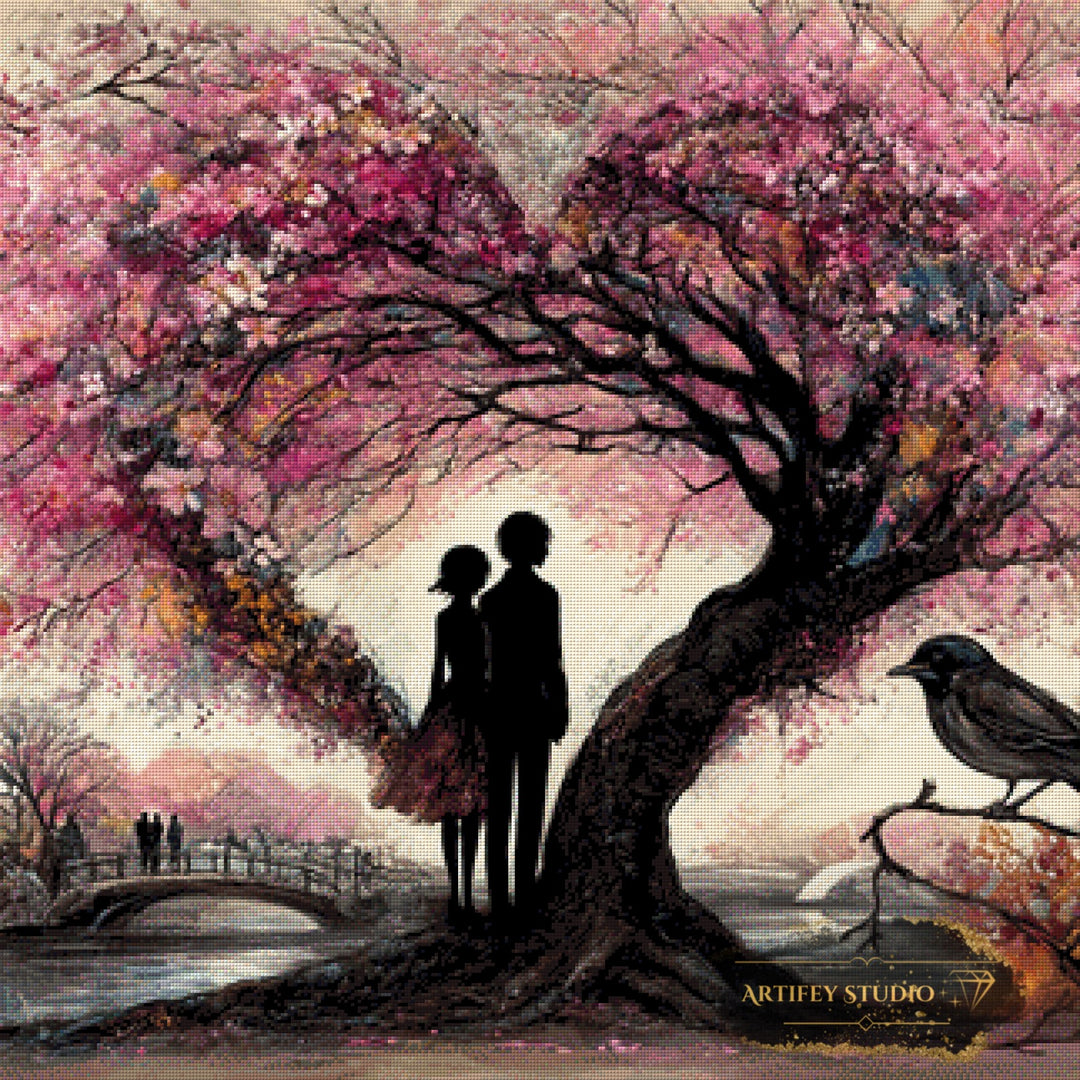 Baum der Liebe by Kaida 80x80 mit 170 Farben - Artifey Studio