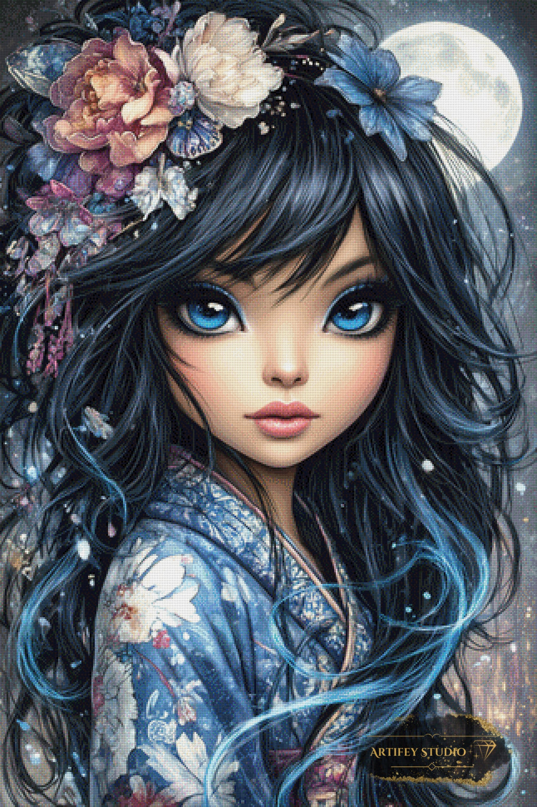 Misaki by Kaida 80x120 mit 190 Farben - Artifey Studio